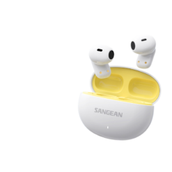 Shanjin Semi-In-Ear Earphones for Sleep Long Battery Life Noise Reduction Stereo