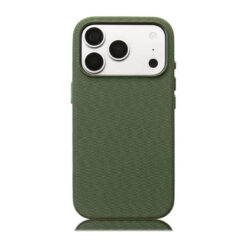 For iPhone Green Tech Fabric Phone Case