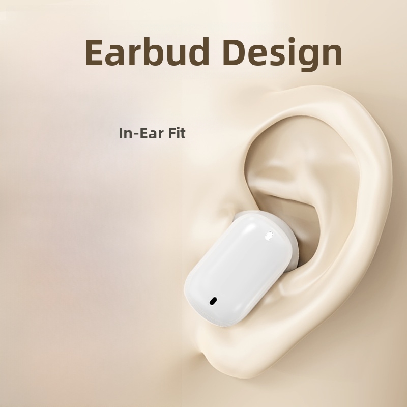 Shanjin Semi-In-Ear Earphones for Sleep Long Battery Life Noise Reduction Stereo - Image 2