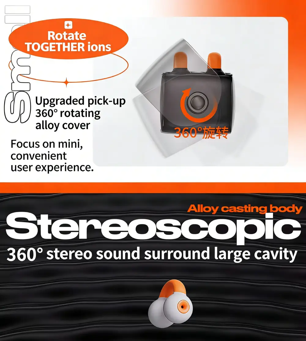 Clip-On Open-Ear Bluetooth Headphones, Ultra-Long Battery, Premium High-Tech Texture - Image 7