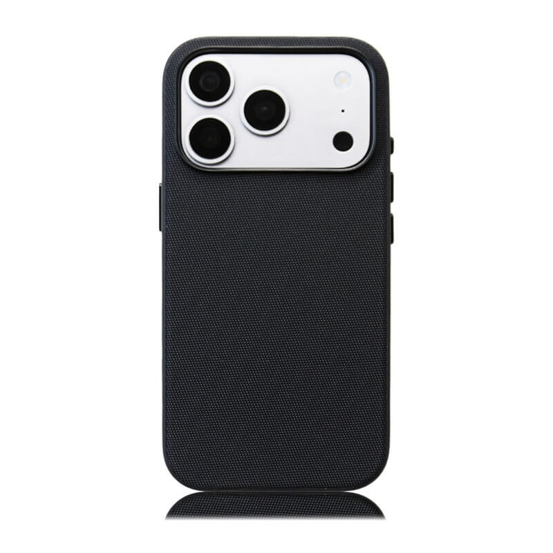 For iPhone Black Tech Fabric Phone Case