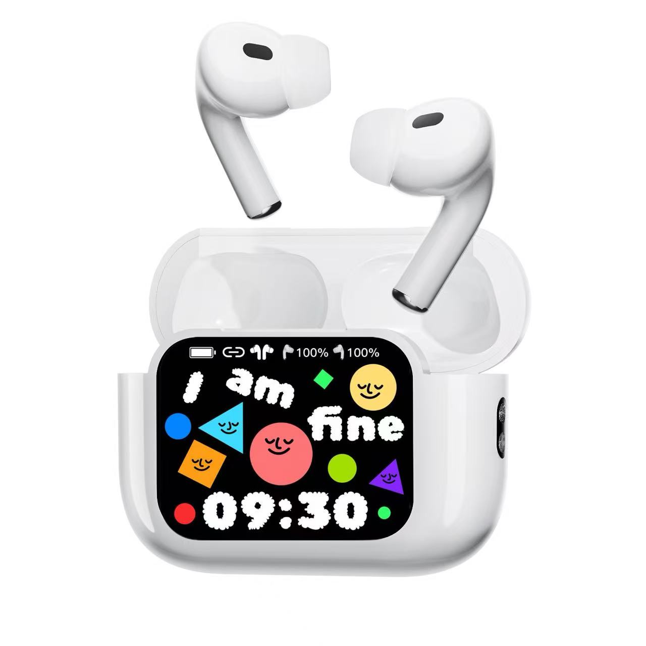 In-ear Bluetooth Earbuds with Full-color Touch Display & Noise Reduction - Image 2