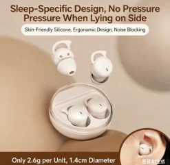 Alternative view of Soft In-Ear Sleep Bluetooth Headphones, Long-Wear Painless, Wireless Noise Cancelling