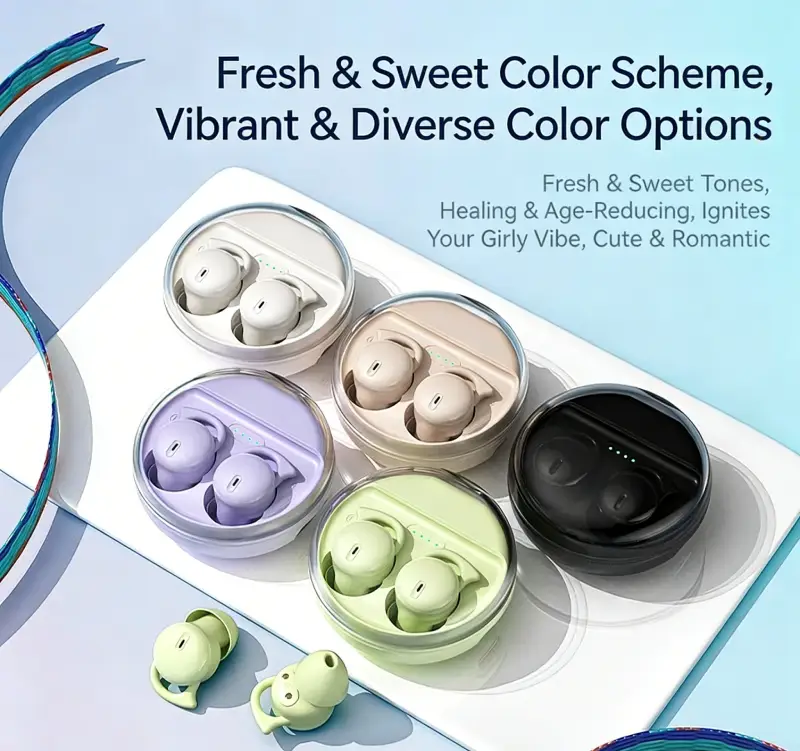Soft In-Ear Sleep Bluetooth Headphones, Long-Wear Painless, Wireless Noise Cancelling - Image 3