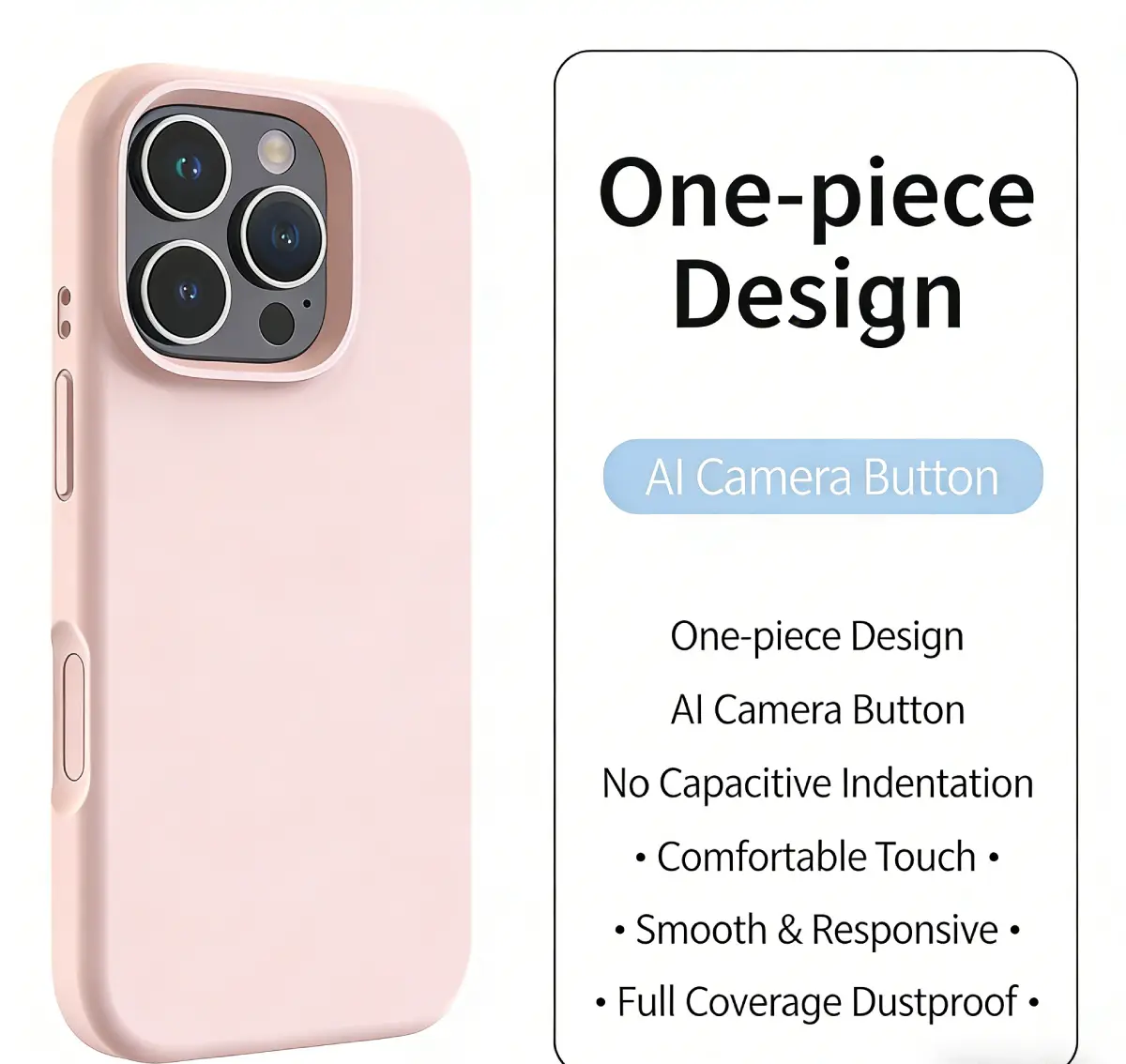 Basic liquid silicone phone case with premium feel full coverage - Image 3