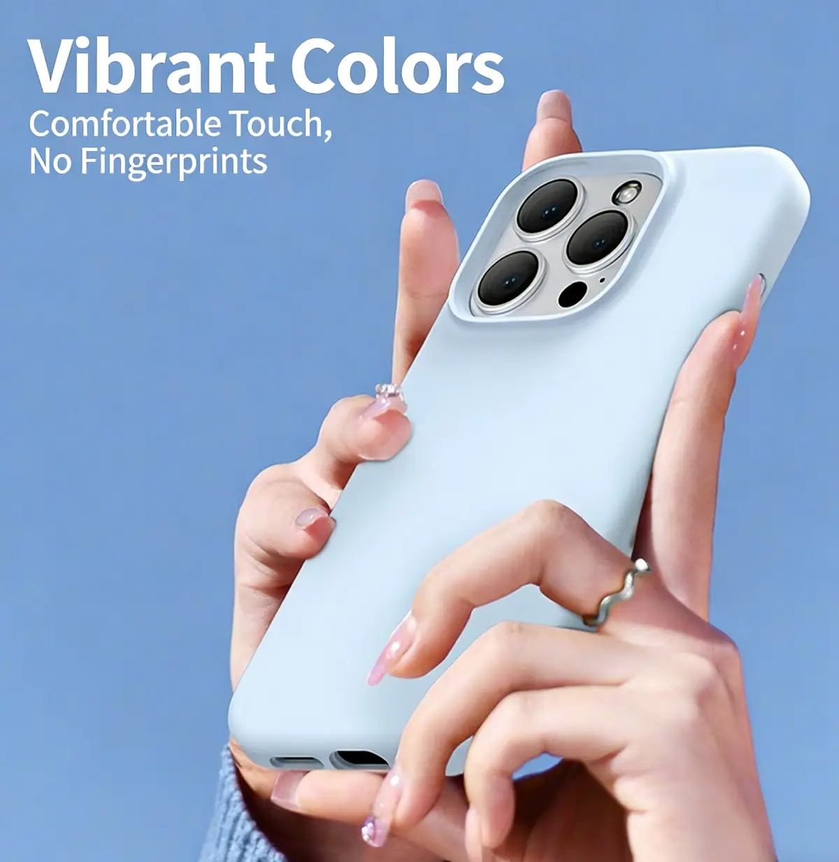 Basic liquid silicone phone case with premium feel full coverage - Image 5