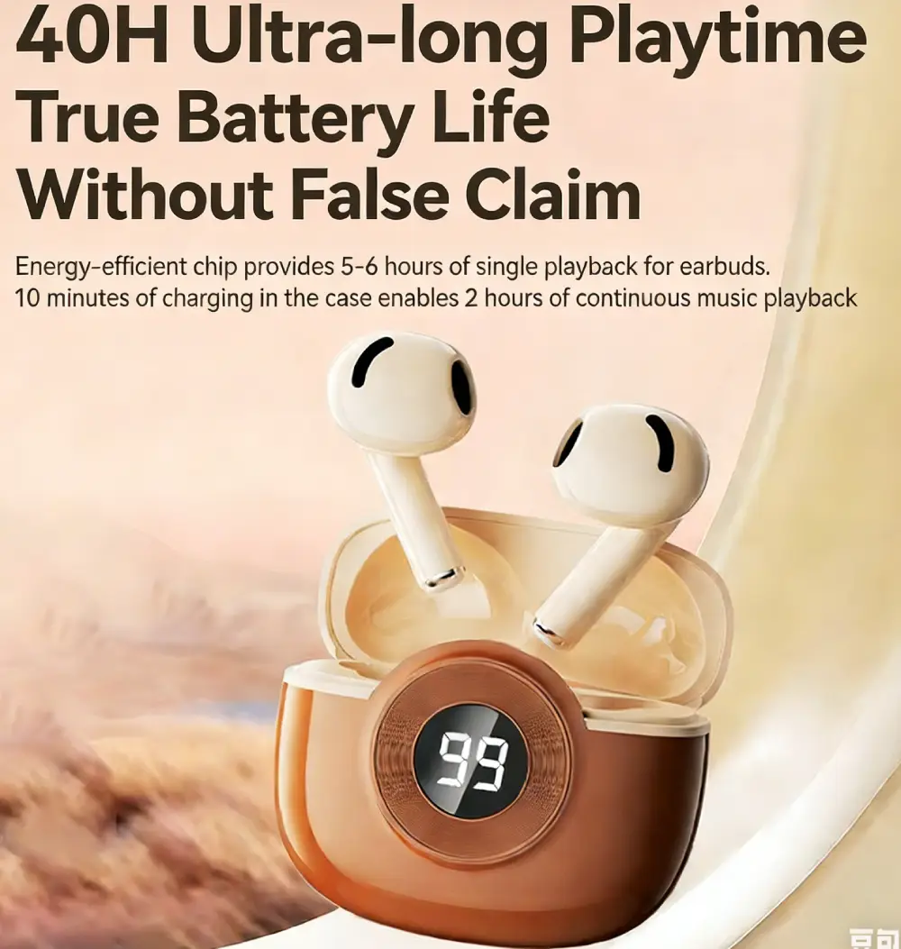 TWS Wireless Earbuds 40H Long Battery Life - Image 4