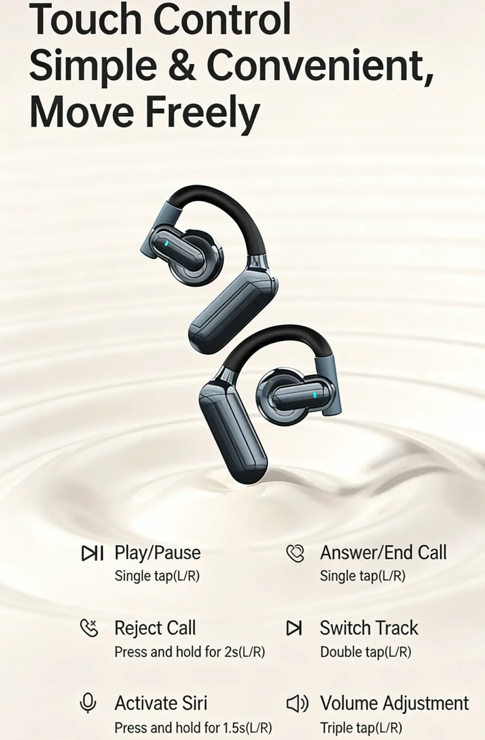 Open-Ear Headphones – English Selling Points - Image 2