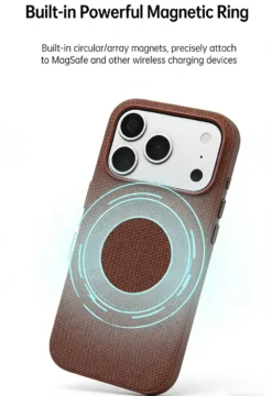 Alternative view of For iPhone Black Tech Fabric Phone Case