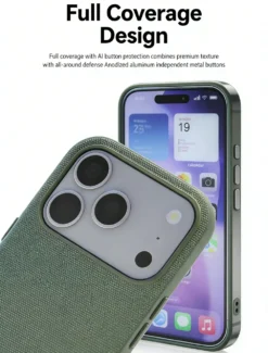Alternative view of For iPhone Green Tech Fabric Phone Case