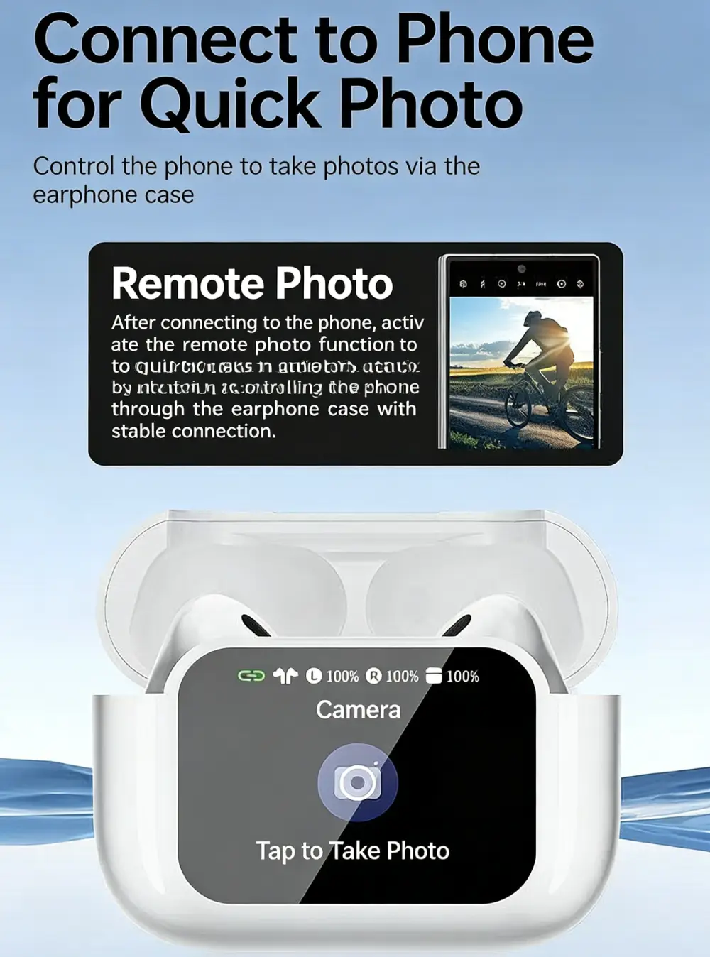 In-ear Bluetooth Earbuds with Full-color Touch Display & Noise Reduction - Image 7